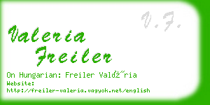 valeria freiler business card